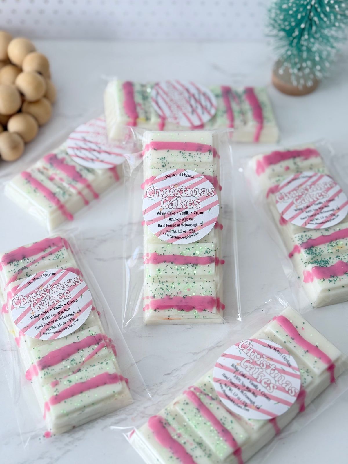 Christmas Cake Wax Melt Snap Bar