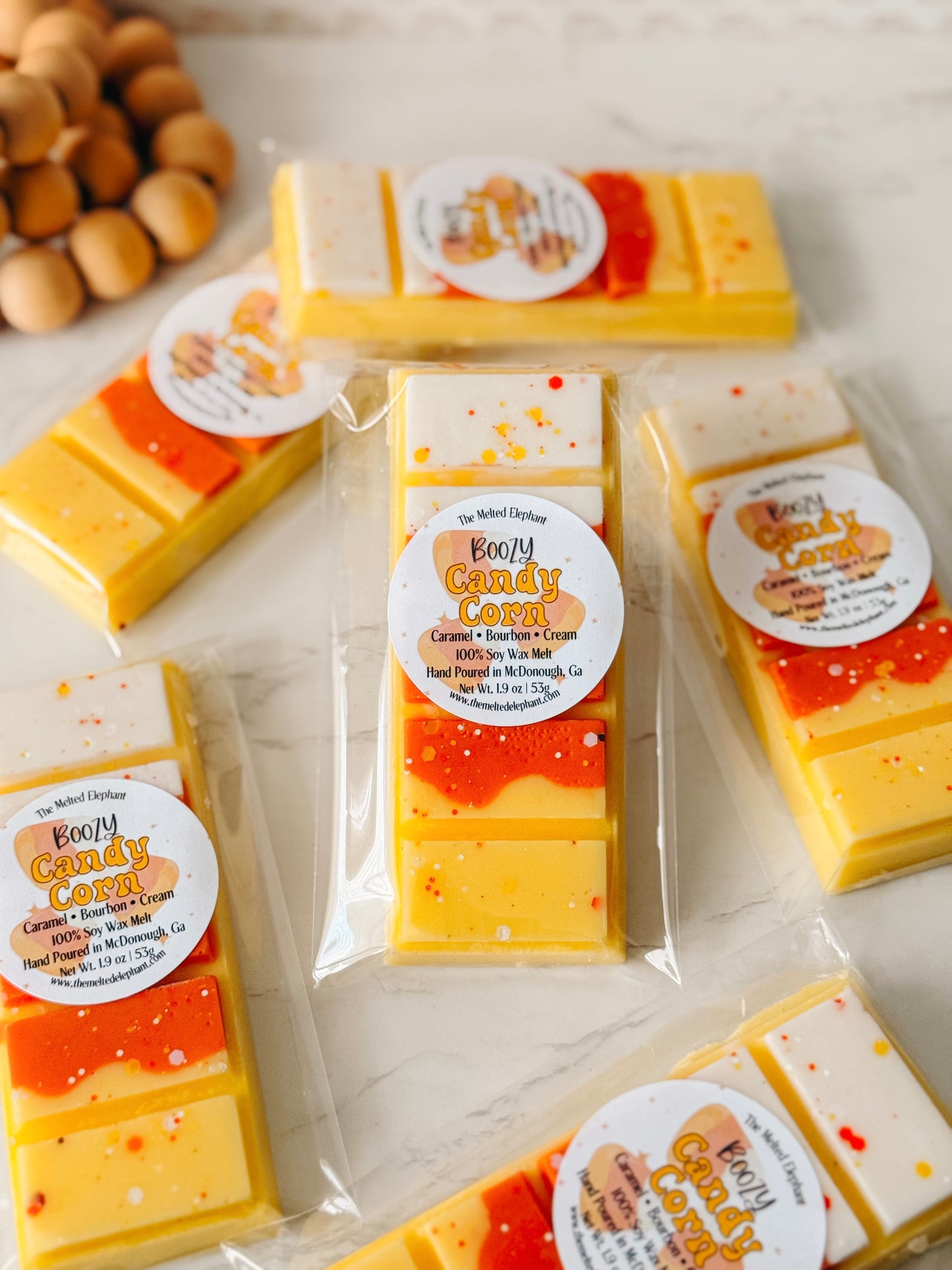 Boozy Candy Corn Snap Bar Wax Melt